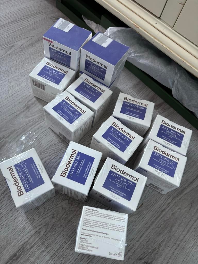 Biodermal Anti Age Dag- en Nachtcrèmes (diverse varianten), Ophalen of Verzenden, Nieuw, Gehele gezicht, Verzorging