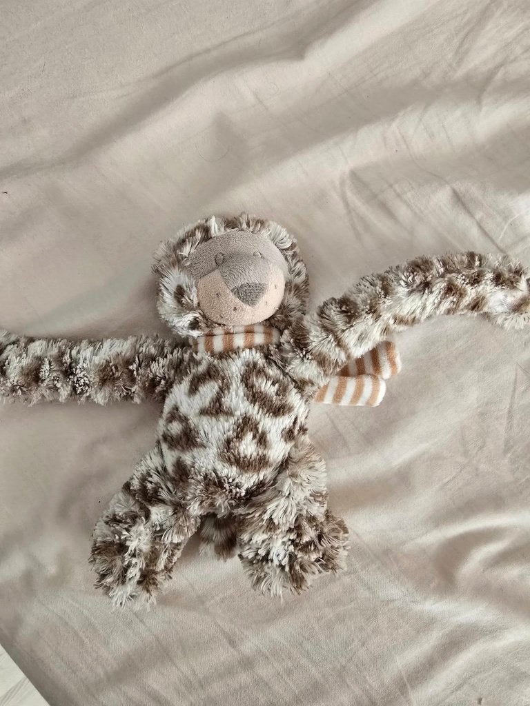 Jellycat Luipaard Knuffel met Sjaal   (2), Jellycat, Overige karakters, Overige typen, Ophalen of Verzenden