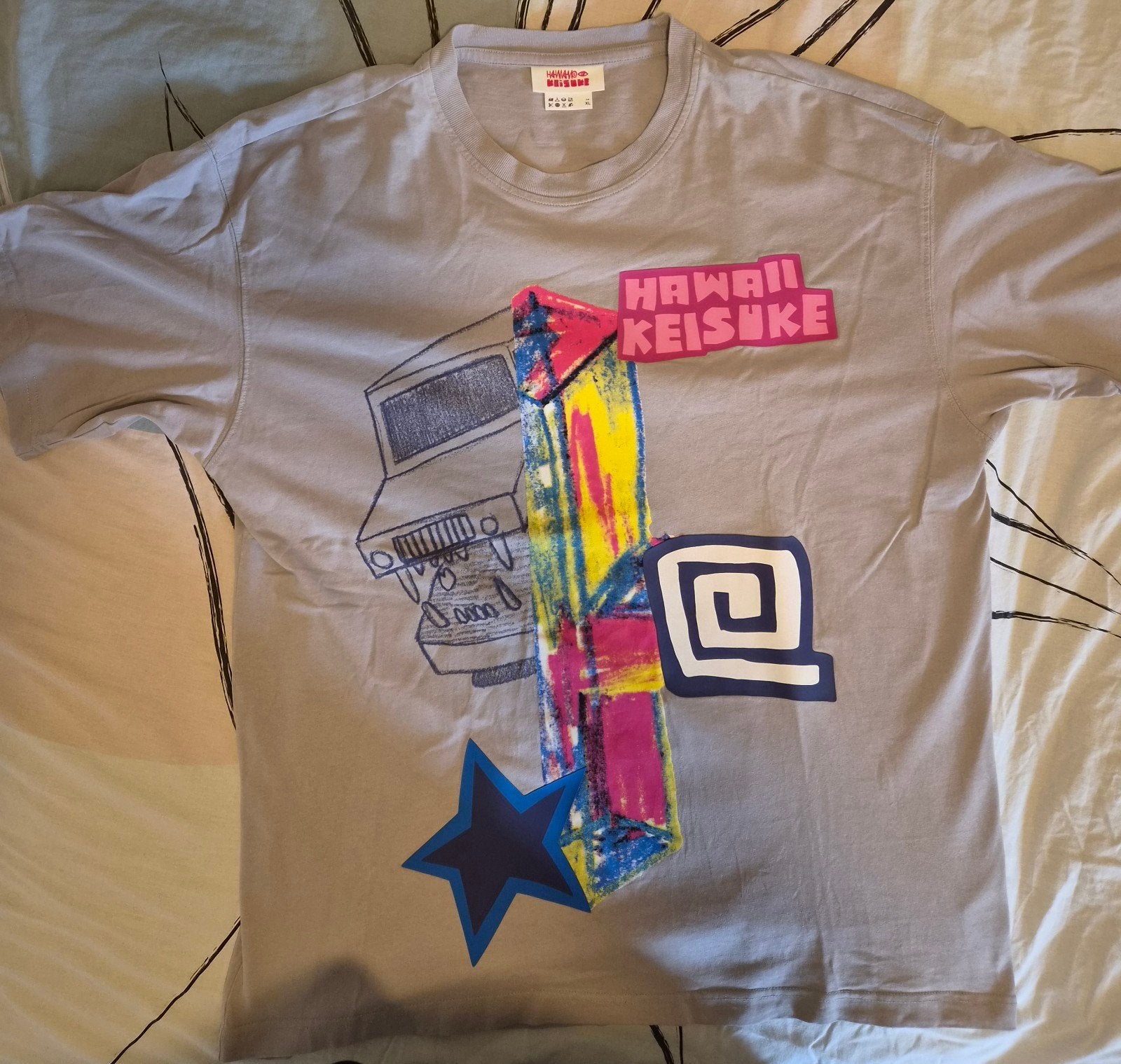 Hawaii Keisuke T-shirt - Maat XL, Meerkleurig, Hawaii Keisuke, Maat 56/58 (XL), Ophalen of Verzenden