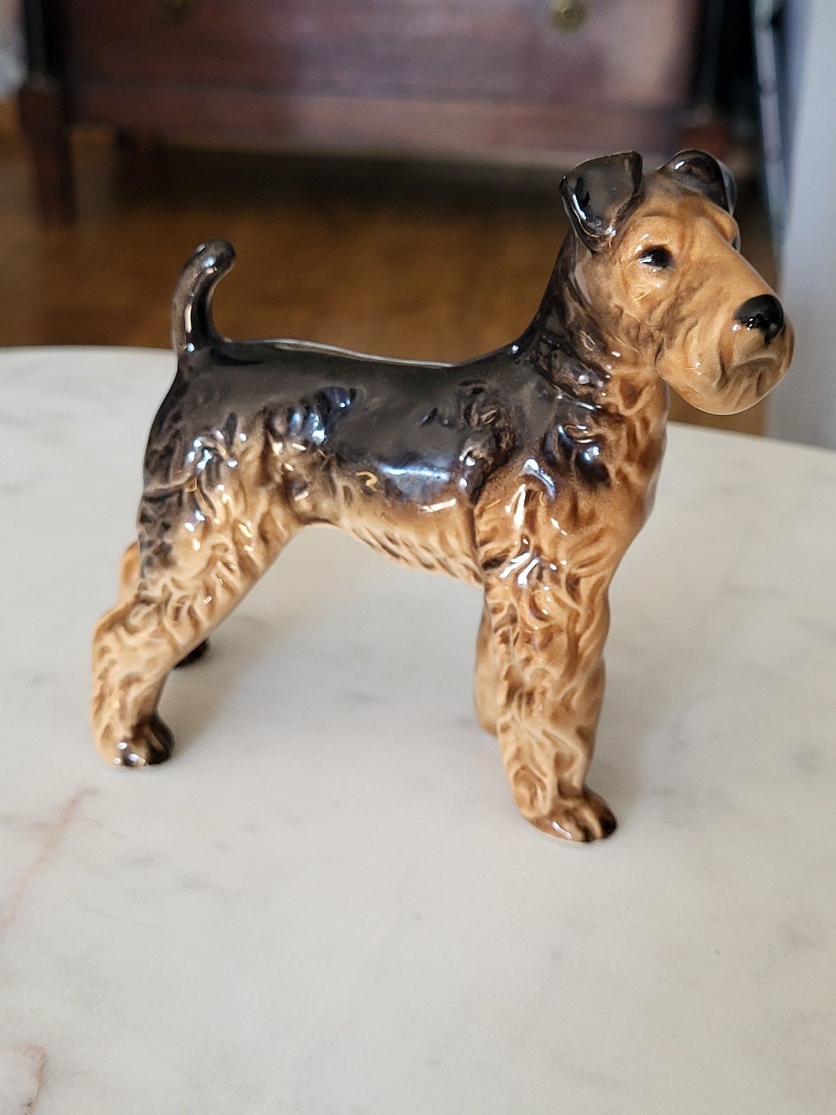 Vintage Goebel Airedale terrier beeldje, Verzamelen, Ophalen of Verzenden, Zo goed als nieuw, Dier