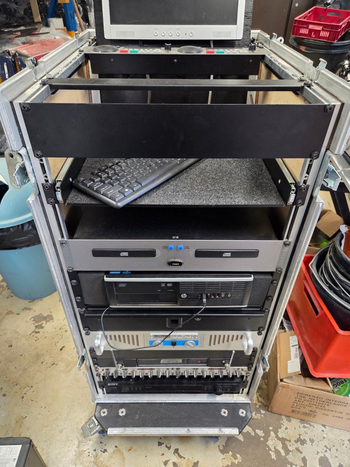 Professionele Flightcase dj meubel, Ophalen, Gebruikt, Overige merken