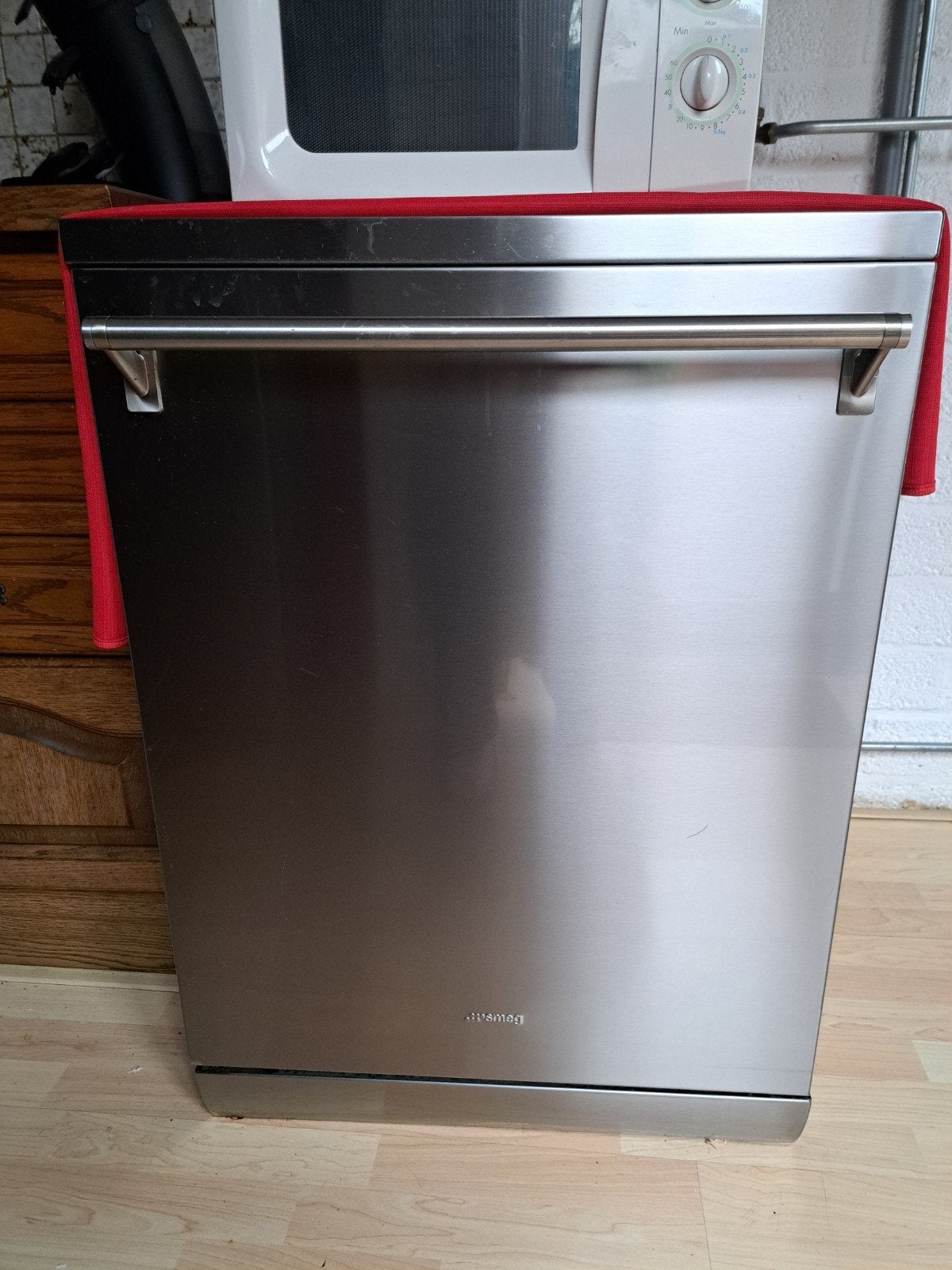 Smeg Vrijstaande Tafelmodel Vaatwasser RVS, Witgoed en Apparatuur, Vaatwasmachines, Ophalen, Gebruikt, Vrijstaand, 45 tot 60 cm