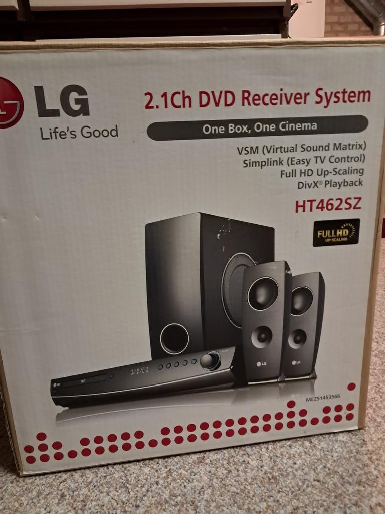 LG 2.1 DVD Receiver Systeem HT462SZ - Nieuw in doos, Ophalen of Verzenden