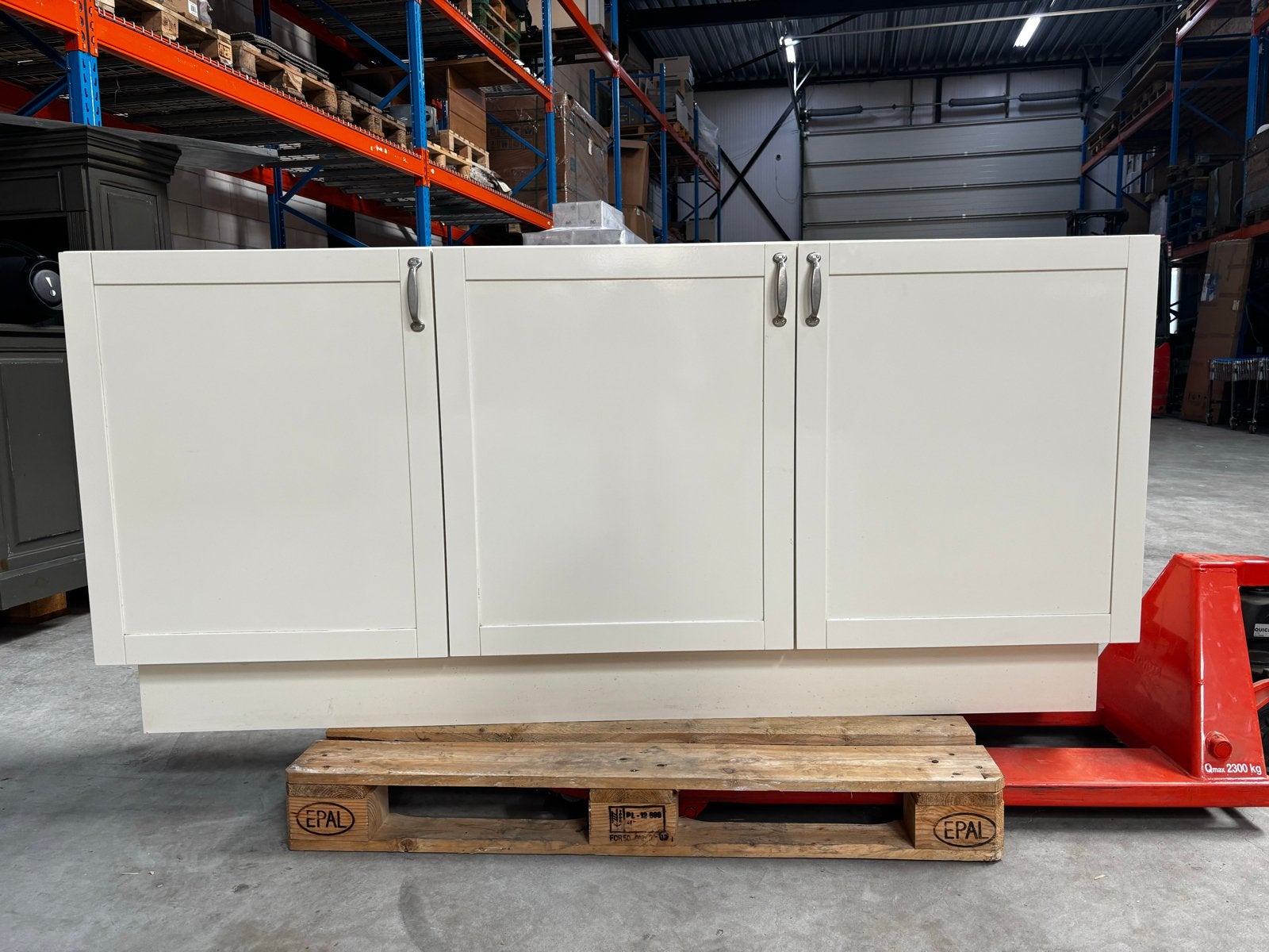 3 Keukenkastjes 60 cm breed - Crème/Wit, Ophalen, Gebruikt, 150 tot 200 cm, 25 tot 50 cm