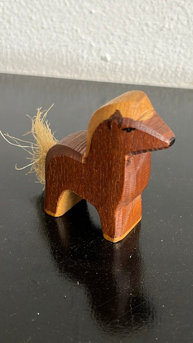 Schattig vintage Ostheimer veulen (bruin). Met brandstempel, Ophalen of Verzenden, Gebruikt, Overige typen