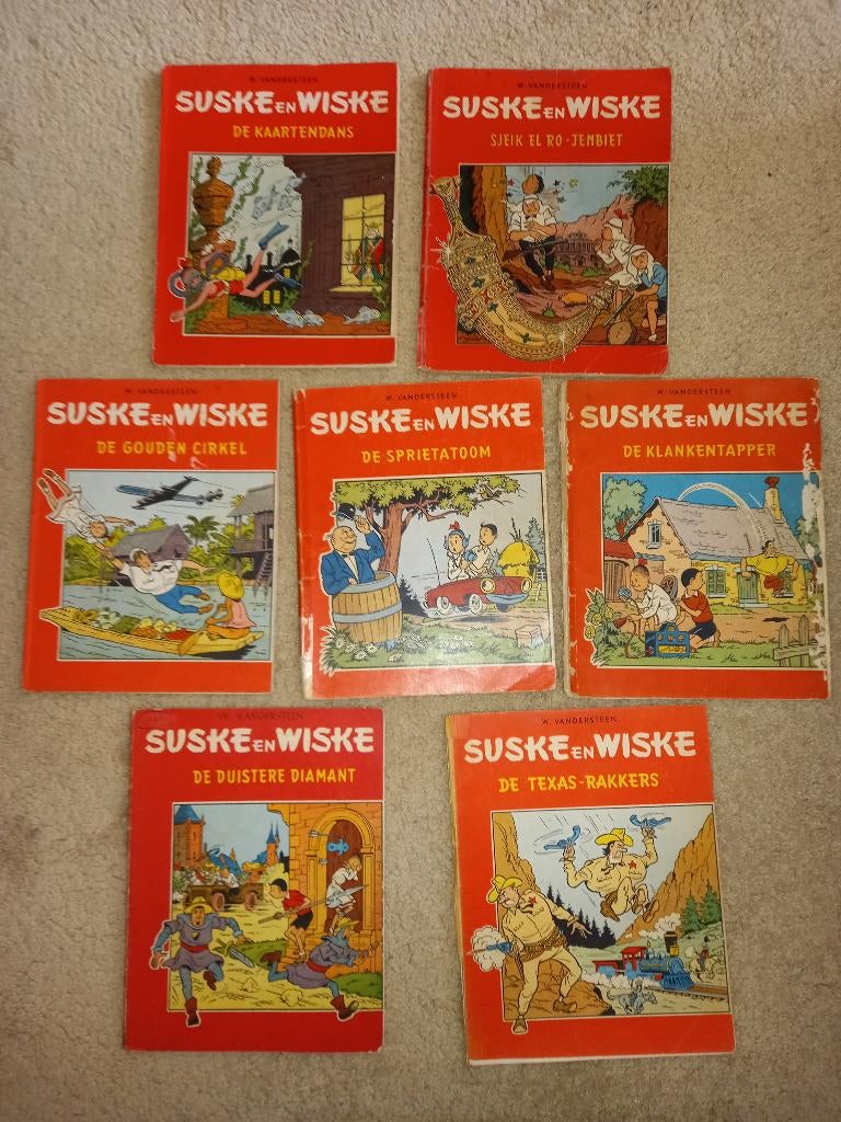 Suske en Wiske TV Twee kleuren Vlaams 1, Boeken, Stripboeken, Gelezen, Willy Vandersteen, Ophalen of Verzenden, Meerdere stripboeken