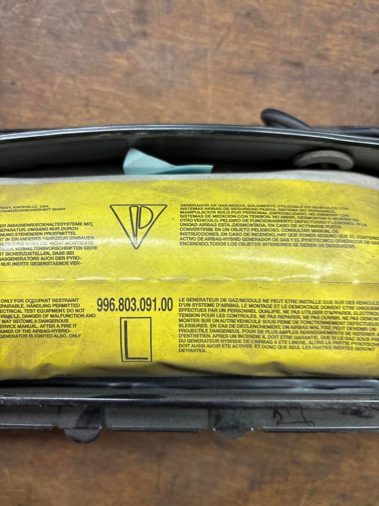 Porsche Airbag 996.803.091.00 Boxster Cayman 911 (996), Auto-onderdelen, Ophalen, Gebruikt, Porsche