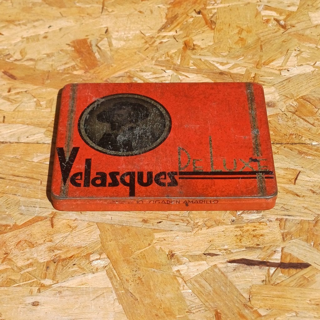 Sigarenblikje Velasques De Luxe, Ophalen of Verzenden, Gebruikt, Overige, Overige merken