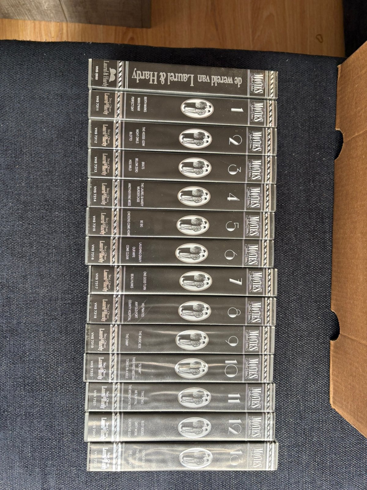 VHS videobanden Laurel en Hardy, Cd's en Dvd's, VHS | Film, Alle leeftijden, Ophalen, Komedie