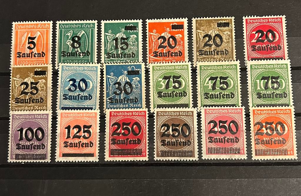 Deutsche Reich/Rijk  inflatie zegels, Postzegels en Munten, Postzegels | Europa | Duitsland, Ophalen of Verzenden, Duitse Keizerrijk
