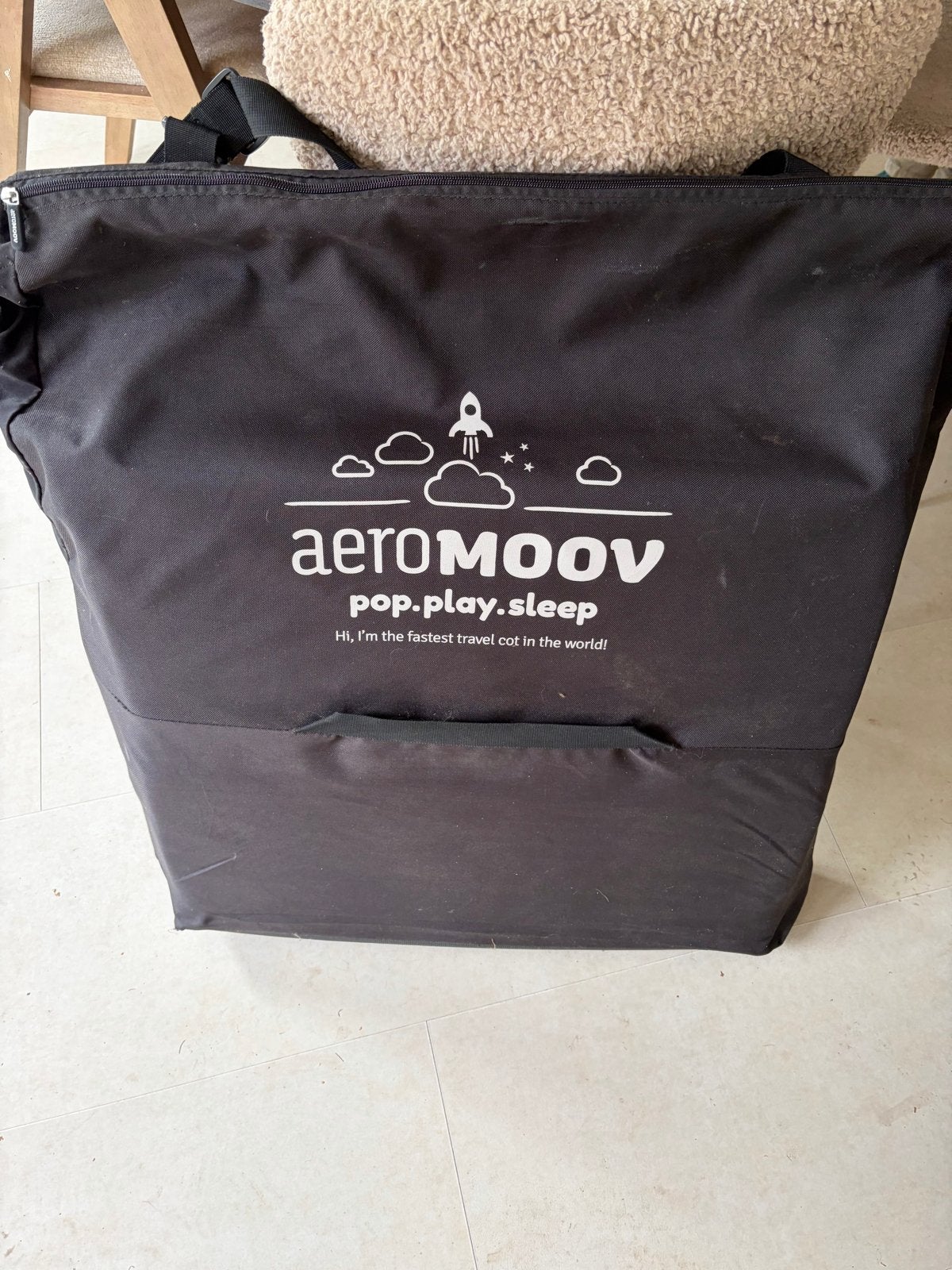 AeroMoov Pop-Up Reisbedje - Snel en Compact, Kinderen en Baby's, Ophalen of Verzenden, Zo goed als nieuw, Reisbedje
