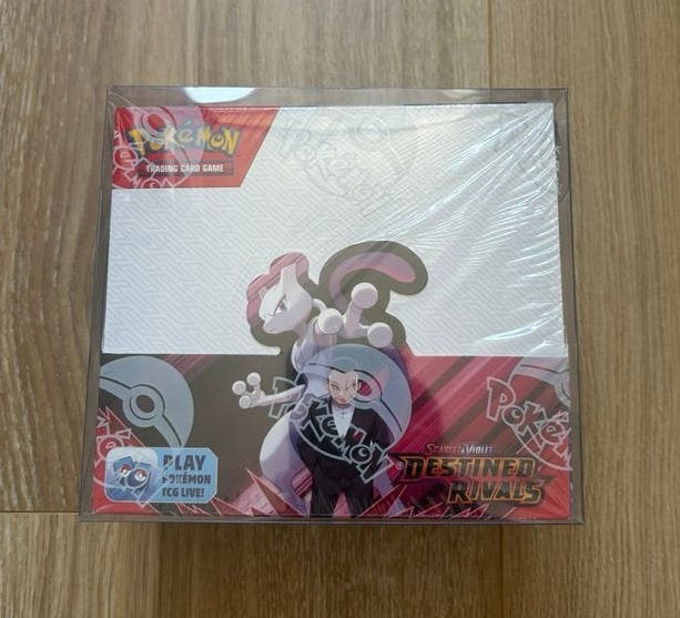 Pokémon Sealed Destined Rivals Booster Box incl.acryl!, Ophalen of Verzenden, Nieuw, Boosterbox, Foil