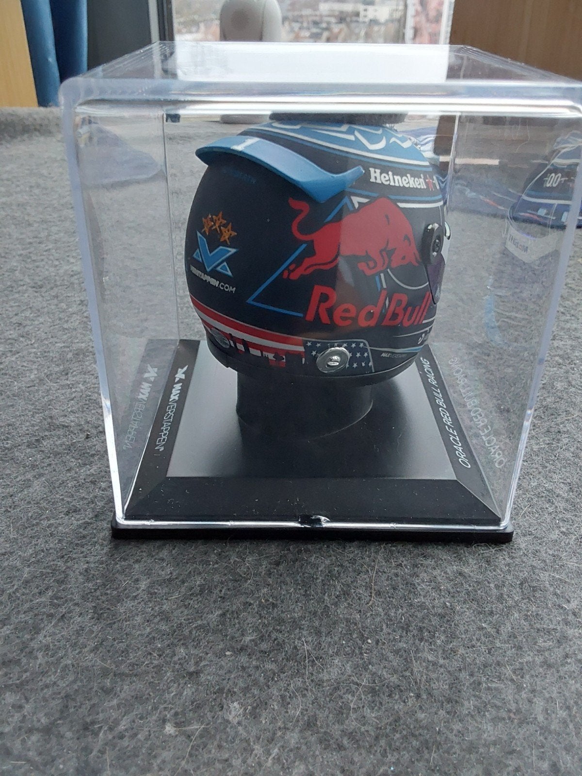 Max Verstappen Helm 1:4 Schaalmodel - USA GP 2024, Ophalen of Verzenden