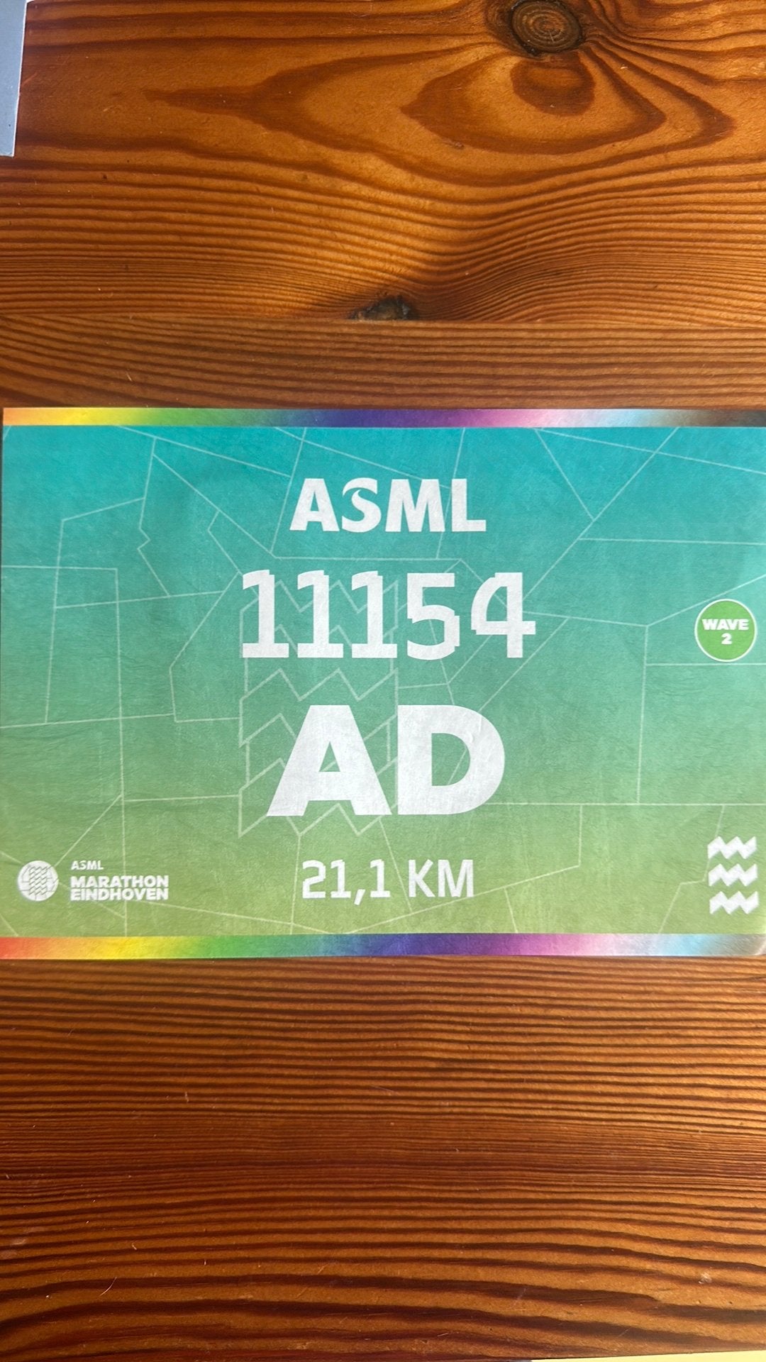 Startnummer halve marathon Eindhoven 11 oktober 2026, Ophalen of Verzenden, Zo goed als nieuw, Overige typen, Overige merken
