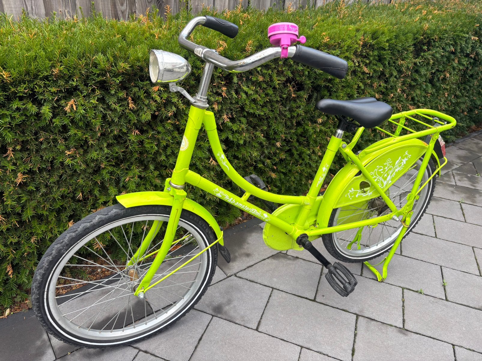Meisjesfiets 20 inch, Fietsen en Brommers, Ophalen, Gebruikt, Terugtraprem, 20 inch