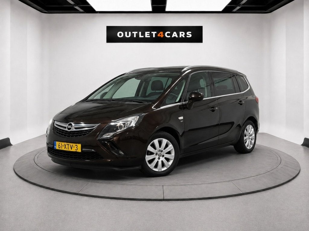 Opel Zafira Tourer 1.4 Edition (bj 2012), Auto's, Euro 5, Stof, 4 cilinders, Bruin
