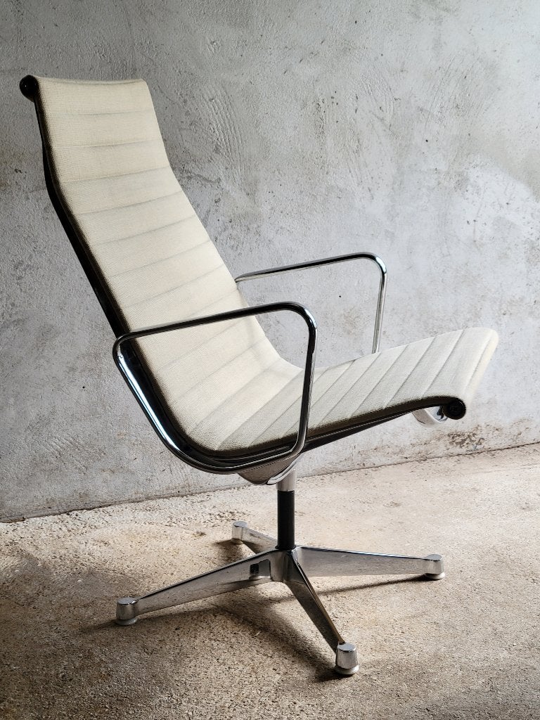 Vintage Eames EA 115 Lounge Chair voor Herman Miller, Gebruikt, Mid Century Modern, vintage design, Minder dan 75 cm, Ophalen of Verzenden