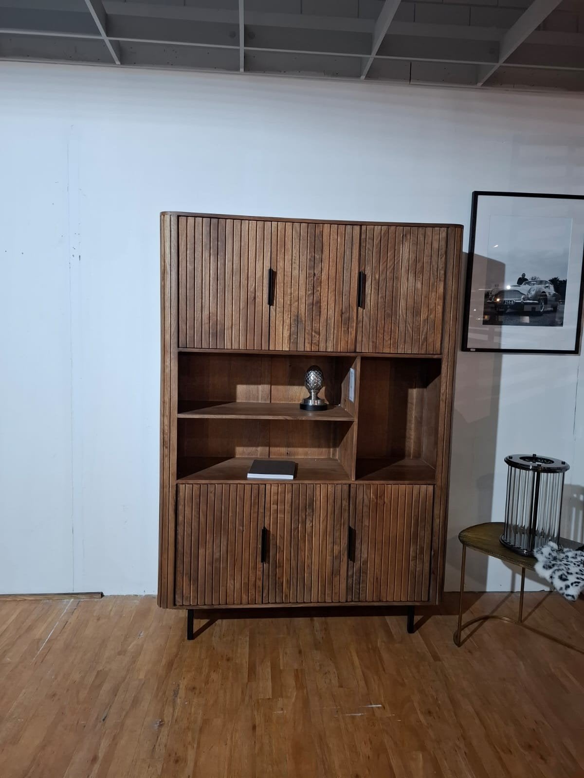 Nieuwe mango houten kast met 6 deuren en 3 vakken, Ophalen, Nieuw