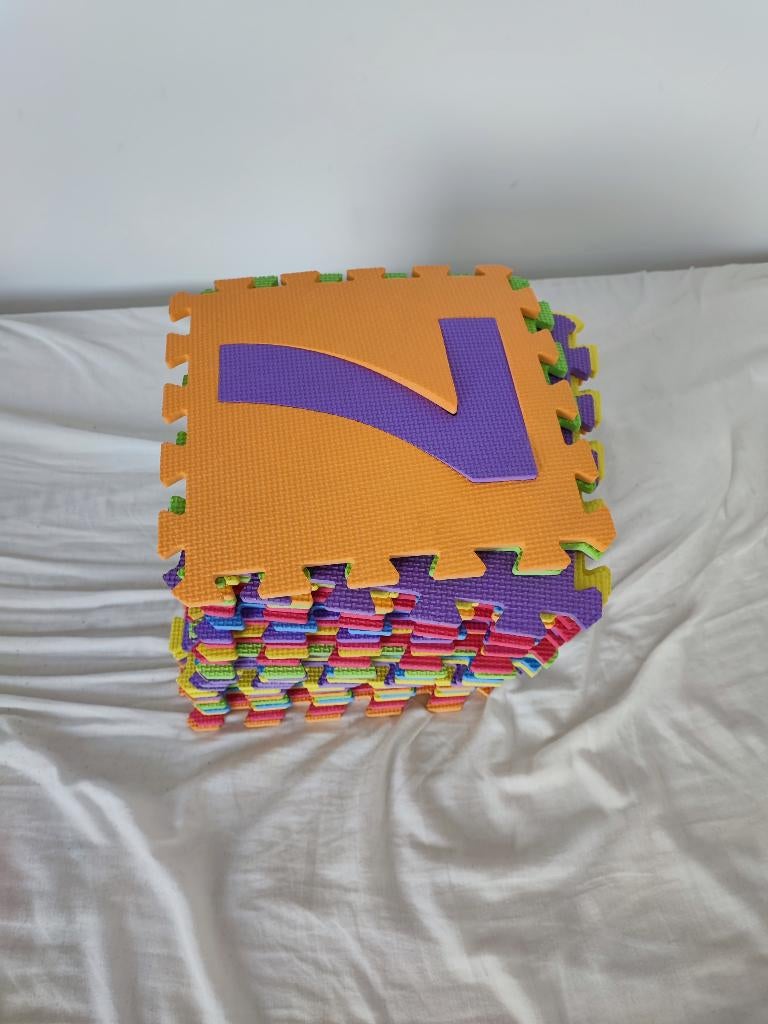 Baby Puzzelmat met cijfers en letters, Ophalen, Gebruikt