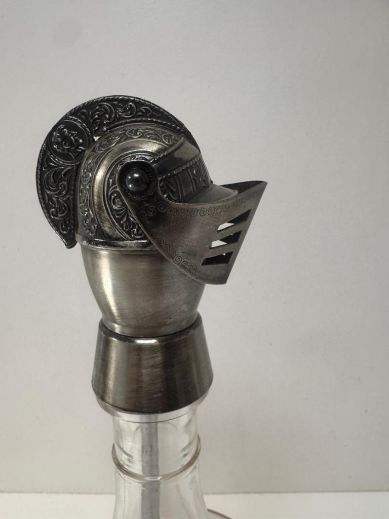 Vintage ridderhelm flessendop / schenktuit (60s barware), Ophalen of Verzenden, Huis en Inrichting