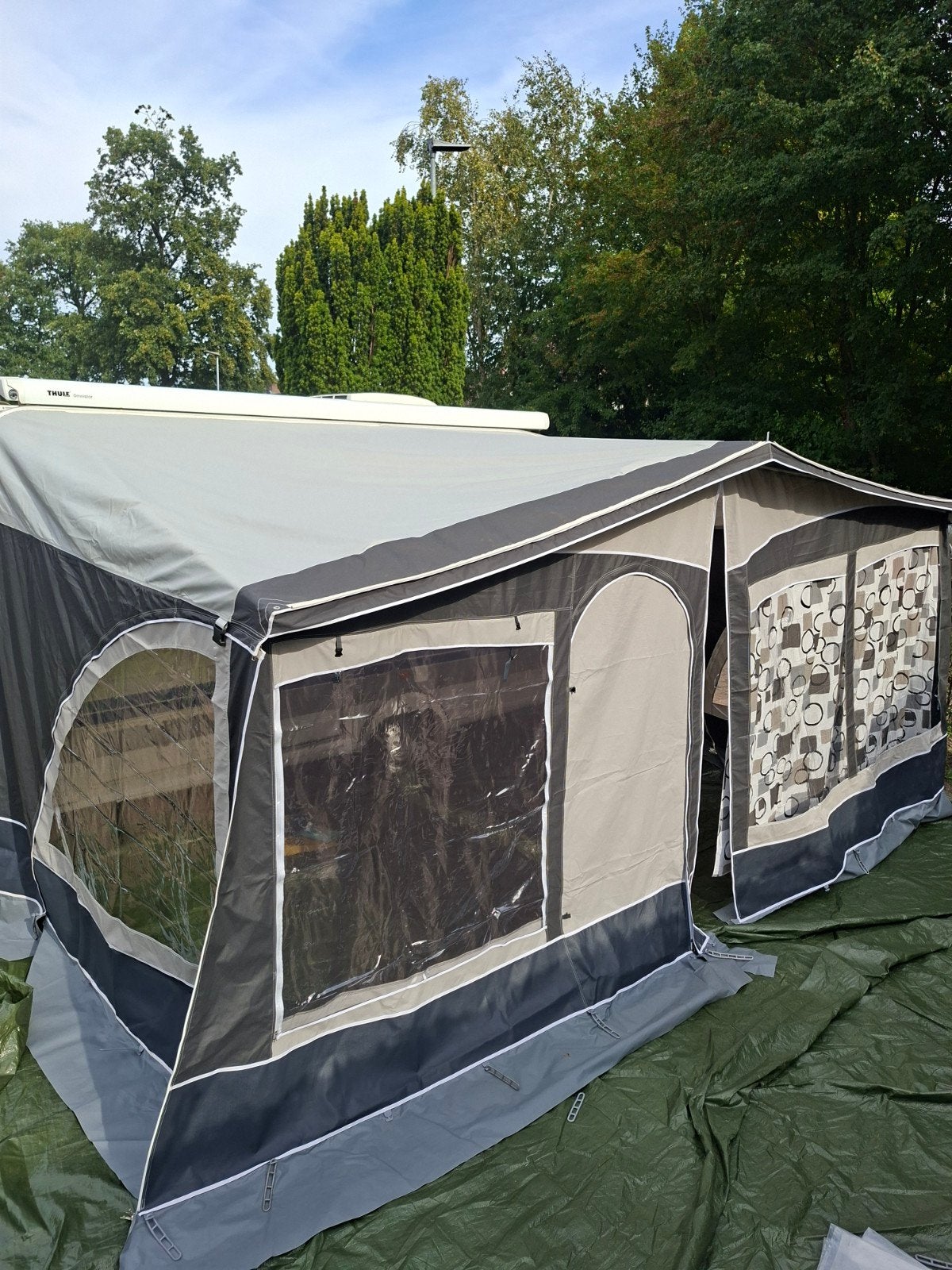 Dorema Multi-Nova Antraciet/Grijs Voortent Maat 11, Caravans en Kamperen, Ophalen, Zo goed als nieuw, Dorema