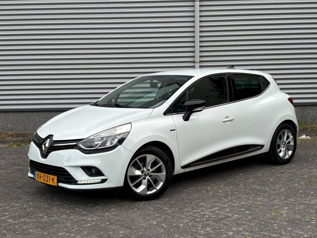 Renault Clio 0.9 TCe Limited PDC Navi Airco Cruise Org NL, Auto's, 898 cc, Gebruikt, Leder en Stof, Origineel Nederlands