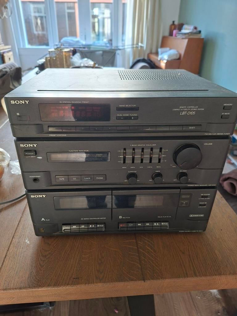 Sony stereo toren te koop! Incl radio antenne, Audio, Tv en Foto, Stereo-sets, Ophalen of Verzenden, Cassettedeck, Sony