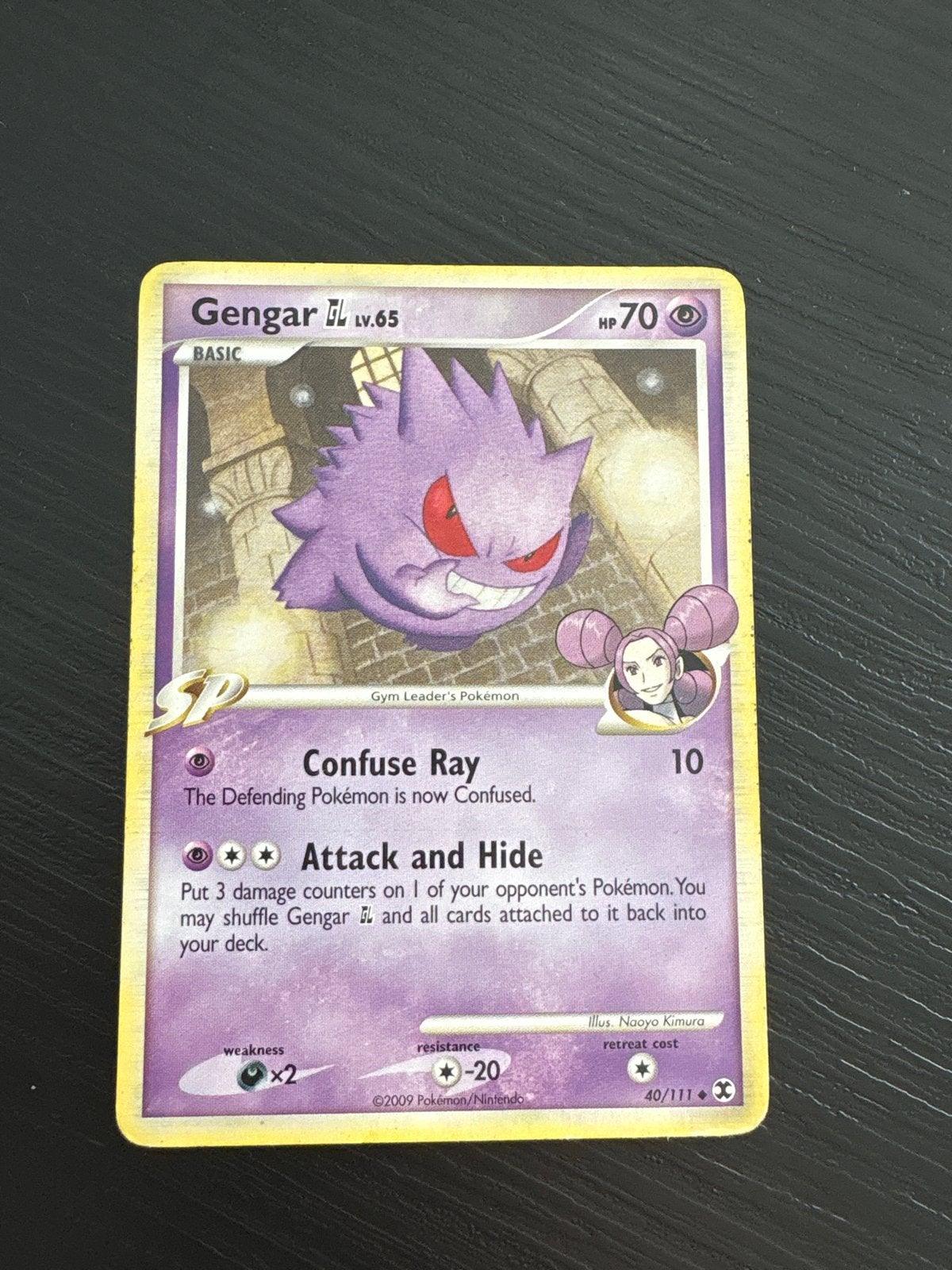 Gengar lv.65 Pokémon kaart (40/111), Ophalen of Verzenden, Gebruikt, Losse kaart