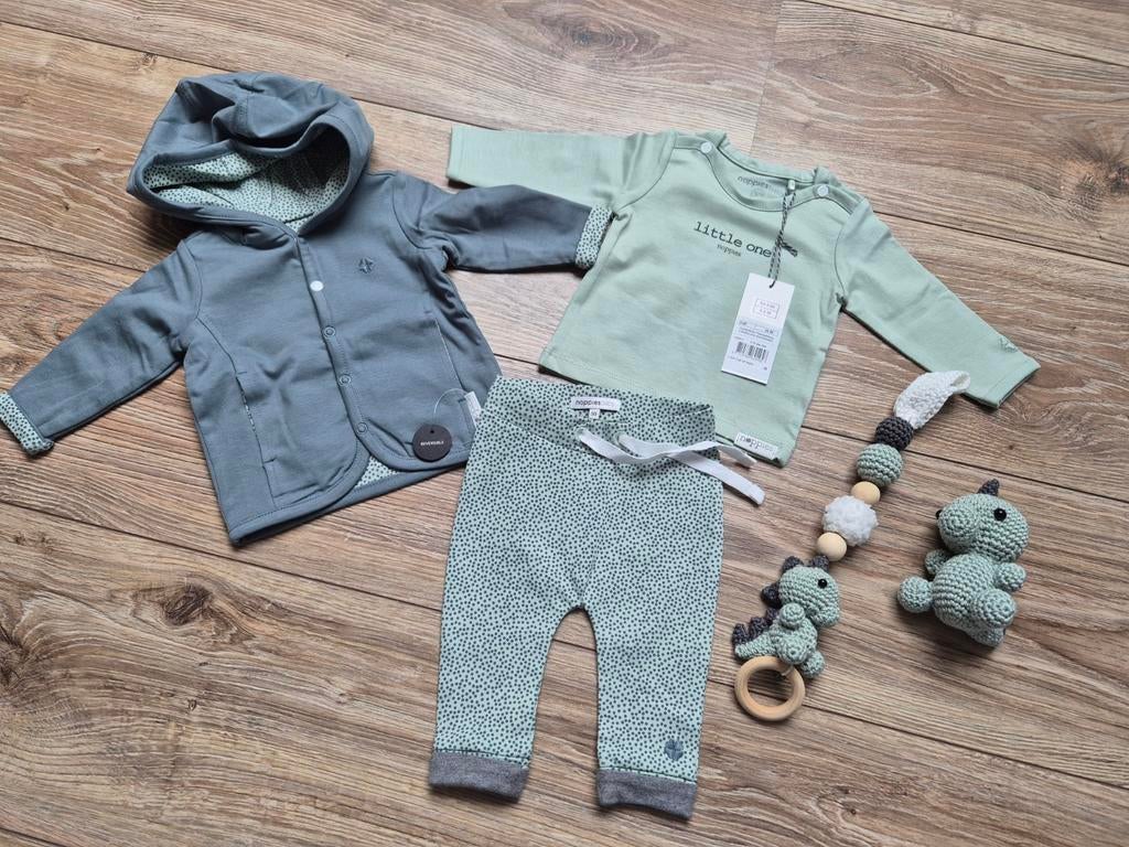 Noppies mooi setje compleet nieuw maatje 50, Kinderen en Baby's, Babykleding | Maat 50, Nieuw, Ophalen of Verzenden, Setje, Jongetje