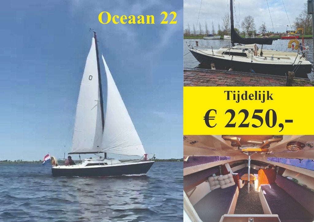 Oceaan 22 - vd Stadt - fijn compact zeiljacht, Watersport en Boten, Ophalen, Overige merken, Gebruikt, Tourjacht of cruiser
