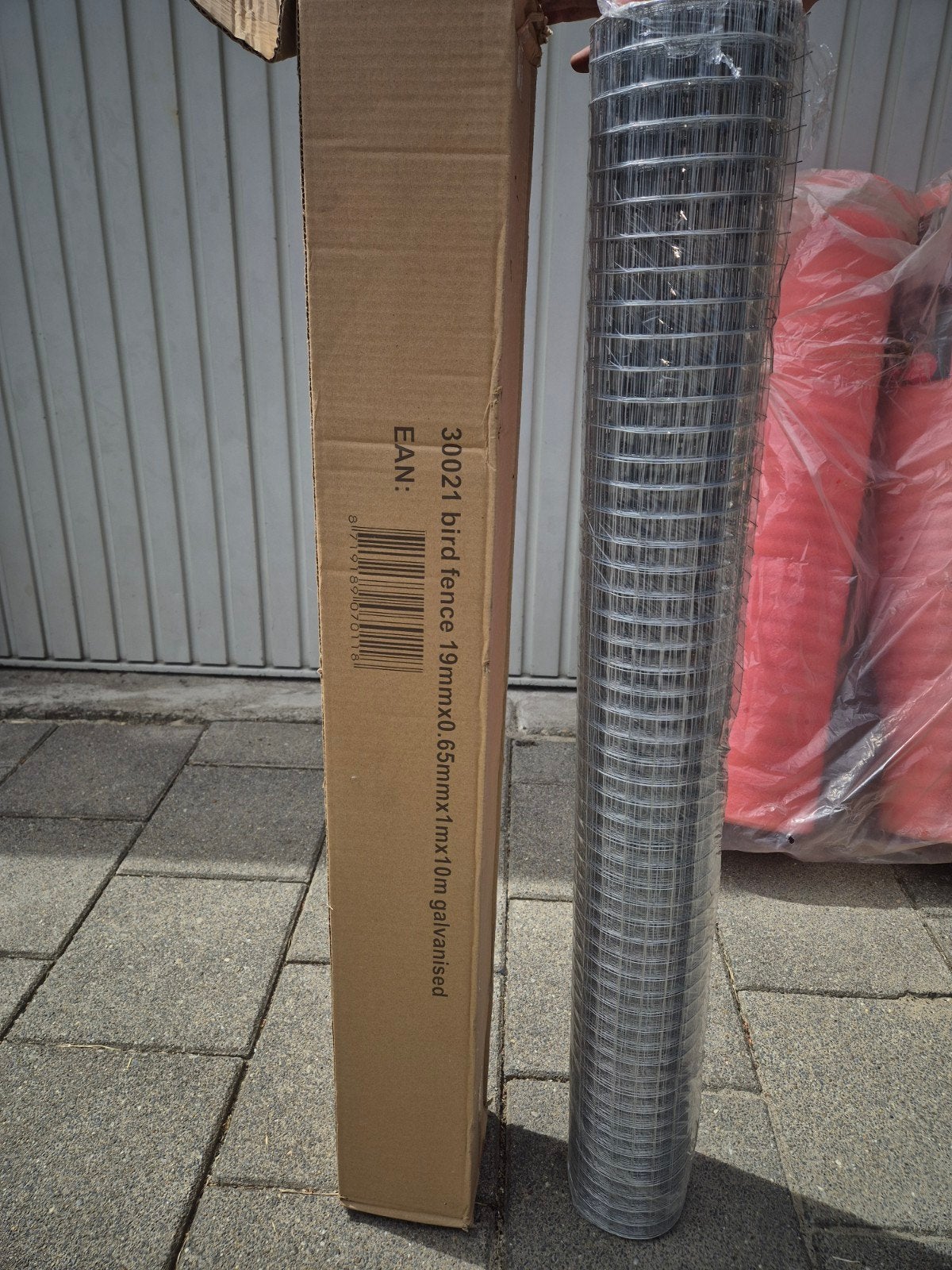 4x Nieuw gegalvaniseerd vogelgaas 19mmx0.65mmx1mx10m, Tuin en Terras, Gaas en Draad, Ophalen