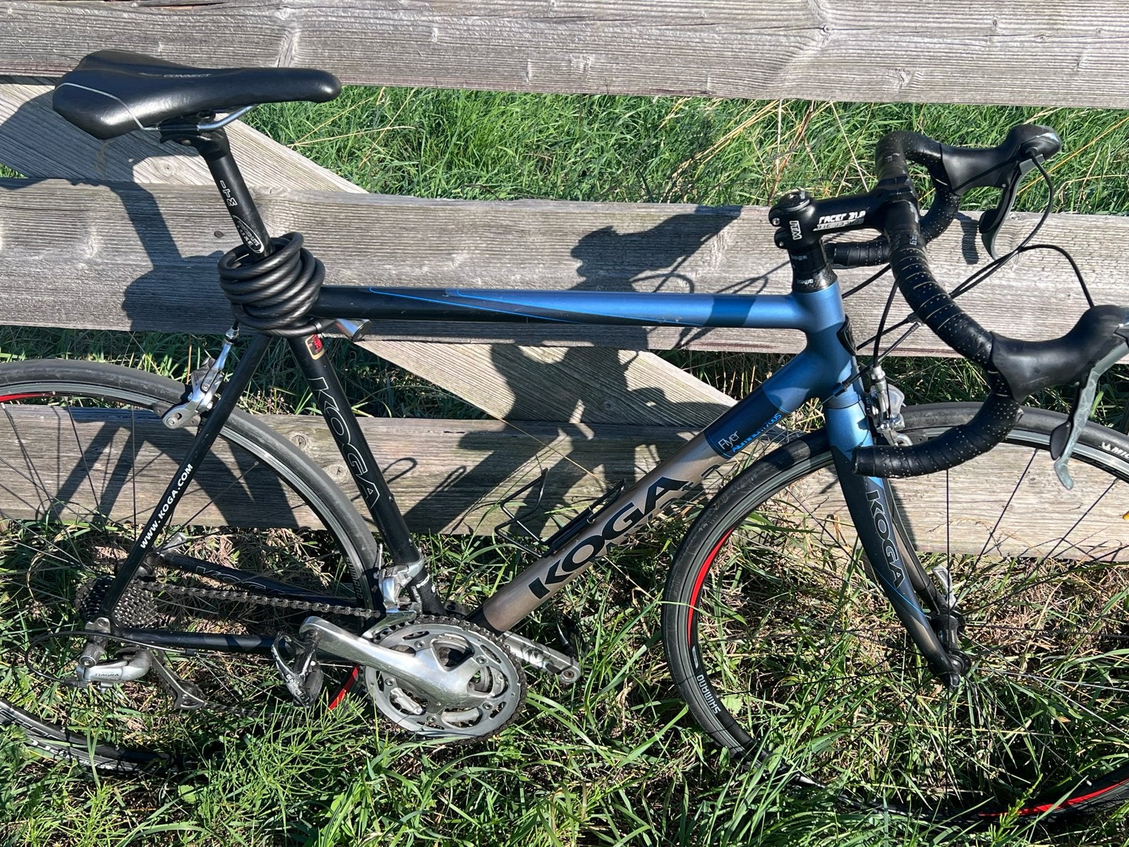 Koga racefiets met Tiagra groupset, maat 56, Fietsen en Brommers, Fietsen | Racefietsen, Ophalen, Gebruikt, Aluminium, 15 tot 20 versnellingen