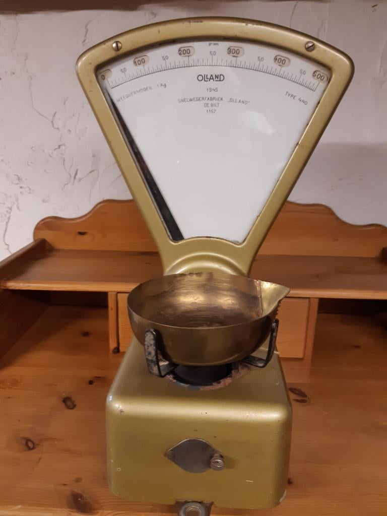 Functionerende Oude Weegschaal - Oilland 1946, Ophalen of Verzenden