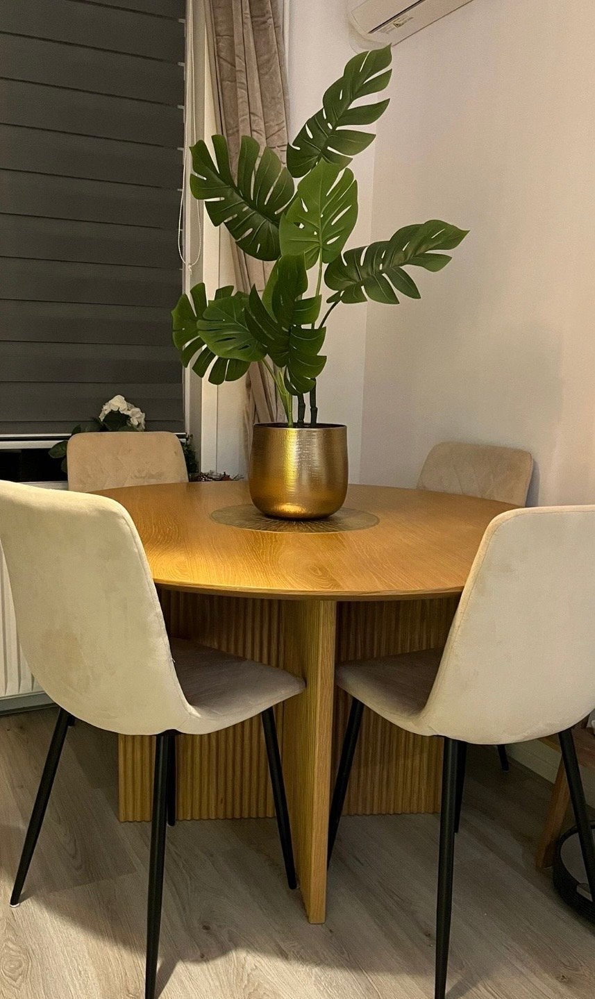 Mooie Ronde Eettafel - Eikenhout 130x75 cm, Ophalen, 100 tot 150 cm, Zo goed als nieuw, Vier personen