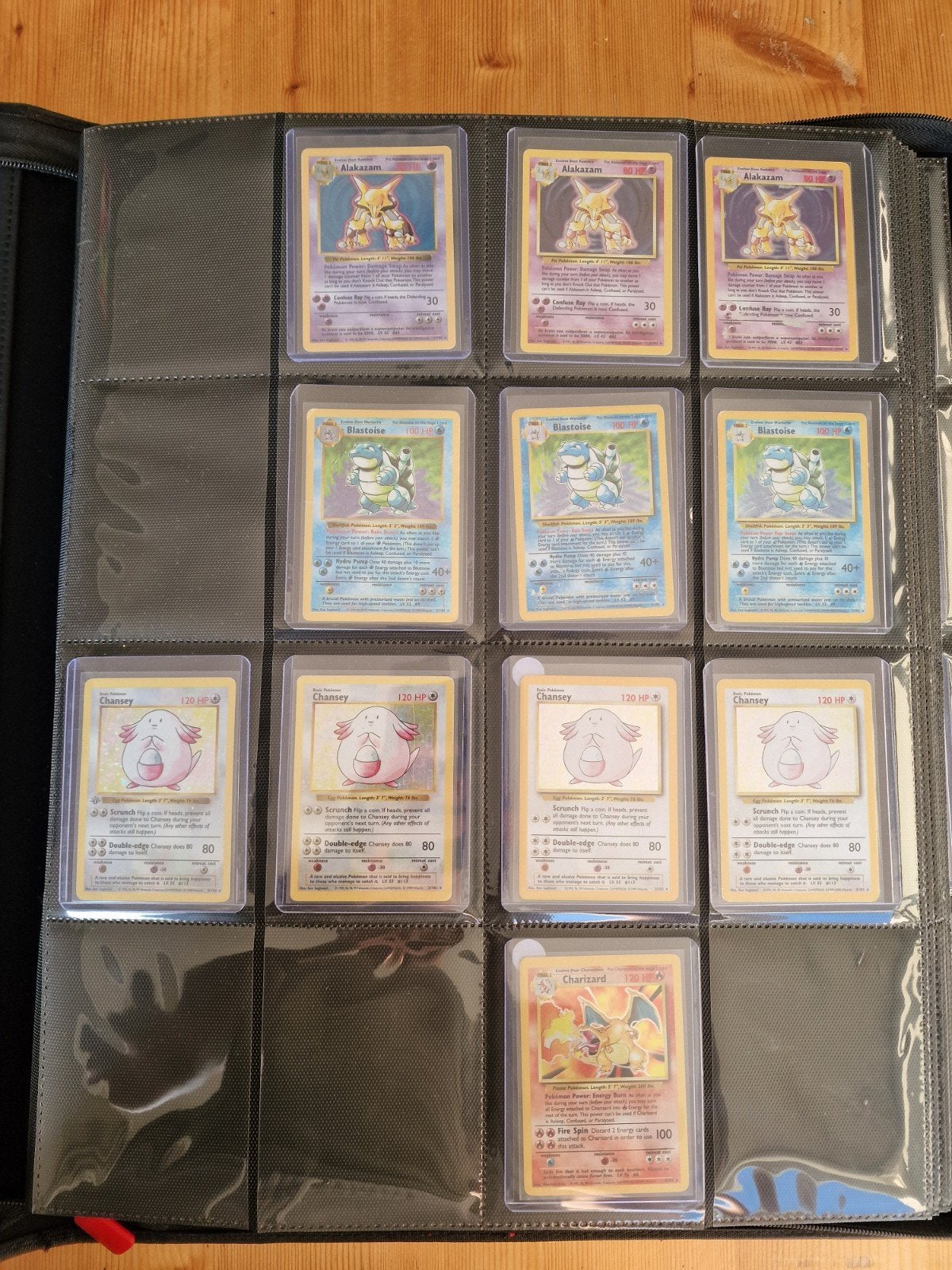 Base set 1st, shadowless, unlimited, 4th print, Ophalen of Verzenden, Gebruikt, Meerdere kaarten, Foil