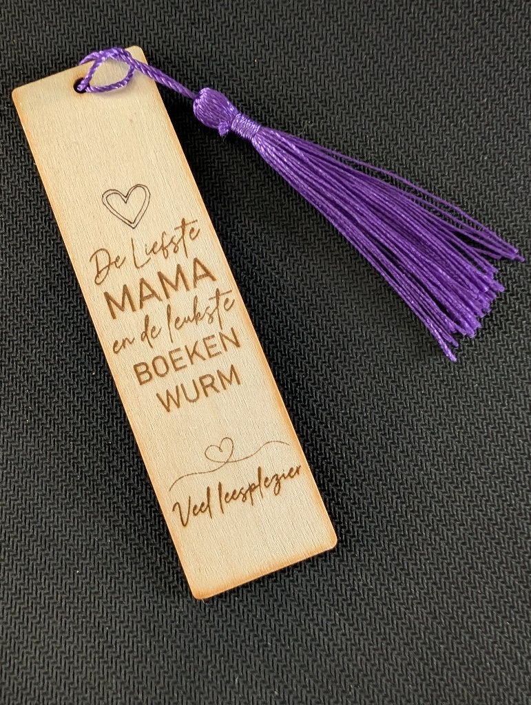 Boekenlegger - De Liefste Mama - Moederdag / Verjaardag, Ophalen of Verzenden, Nieuw
