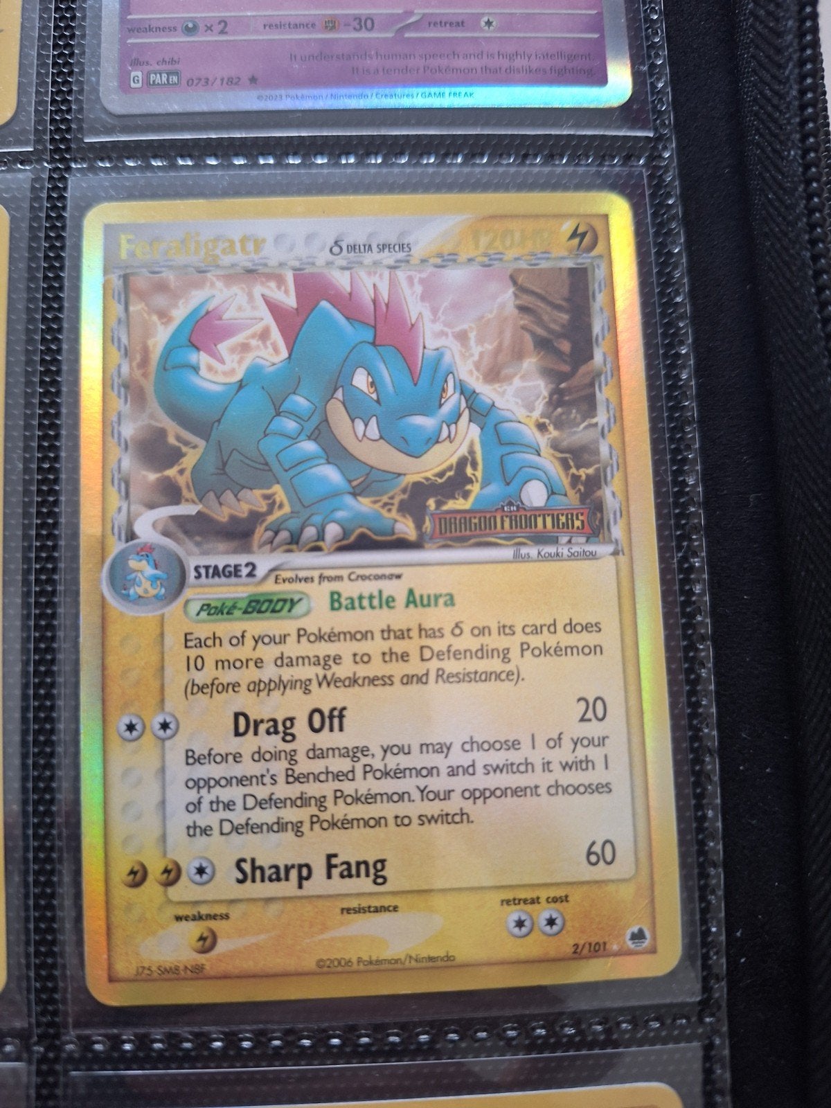 Feraligatr delta species reverse holo, Ophalen of Verzenden, Zo goed als nieuw
