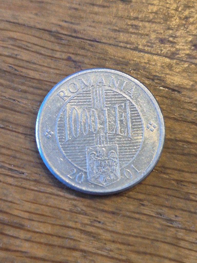 Roemenië - 1000 Lei 2001, Verzenden, Overige landen, Losse munt