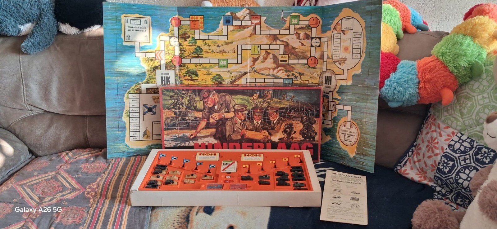 Vintage Hinderlaag Spel - Compleet en in bruikbare Staat, Hobby en Vrije tijd, Gezelschapsspellen | Bordspellen, Een of twee spelers