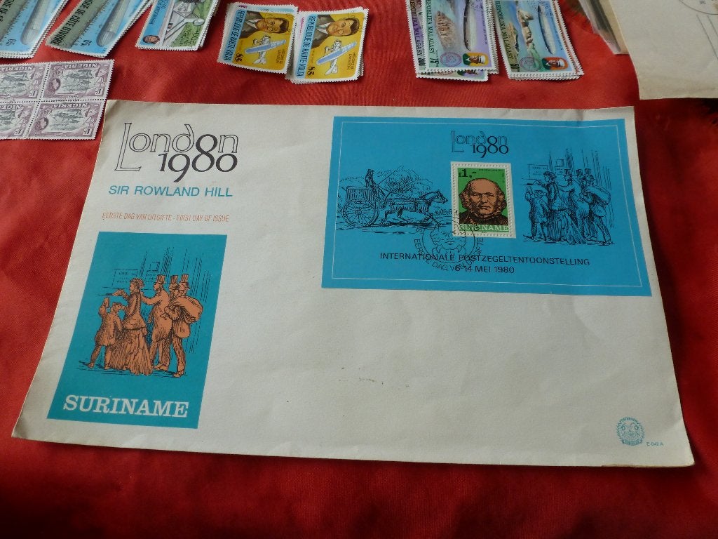 Postzegels - Suriname - 1e dag van uitgifte London 1980, Ophalen of Verzenden, Onbeschreven, Rest van de wereld