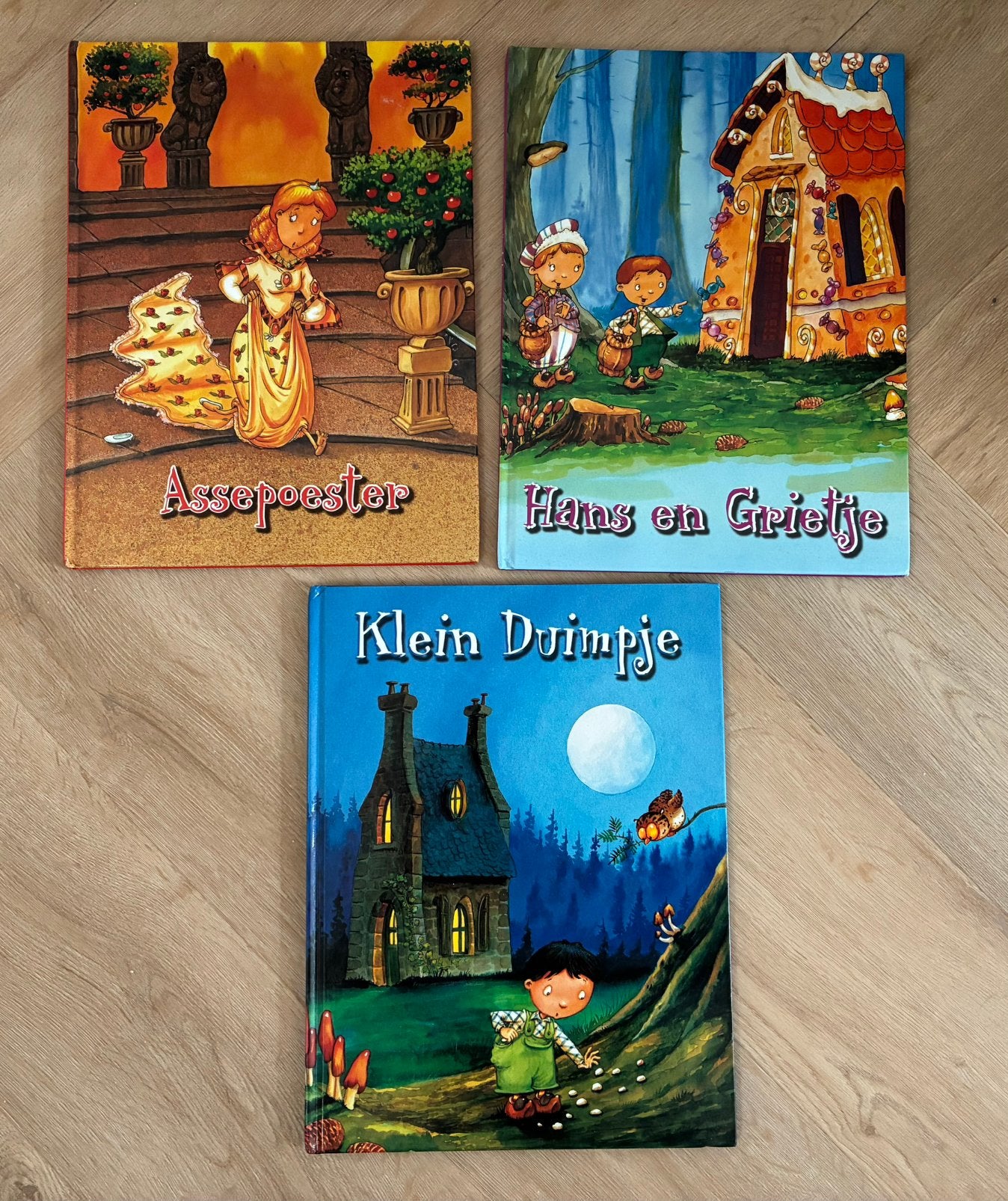 Sprookjesboeken: Assepoester, Hans en Grietje, Klein Duimpje, Ophalen of Verzenden, Zo goed als nieuw