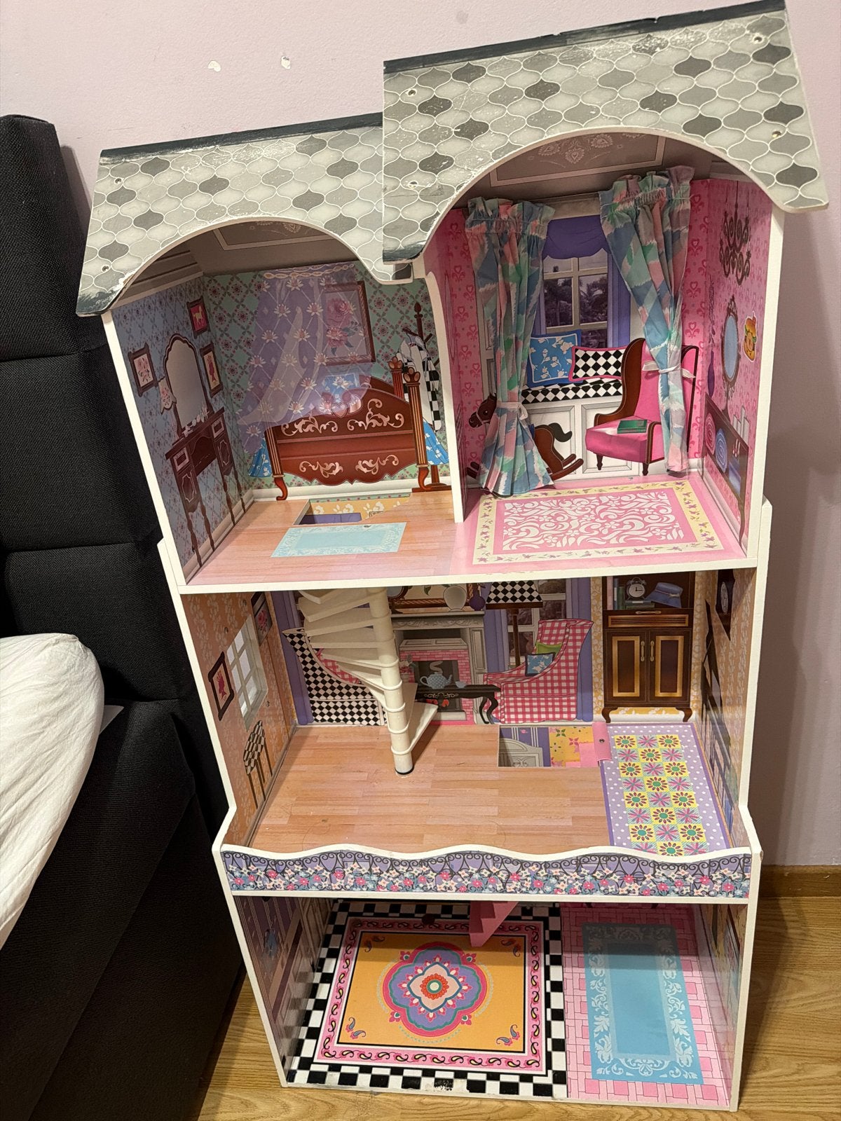 poppenhuis met 3 verdiepingen, Ophalen, Zo goed als nieuw, Overige typen