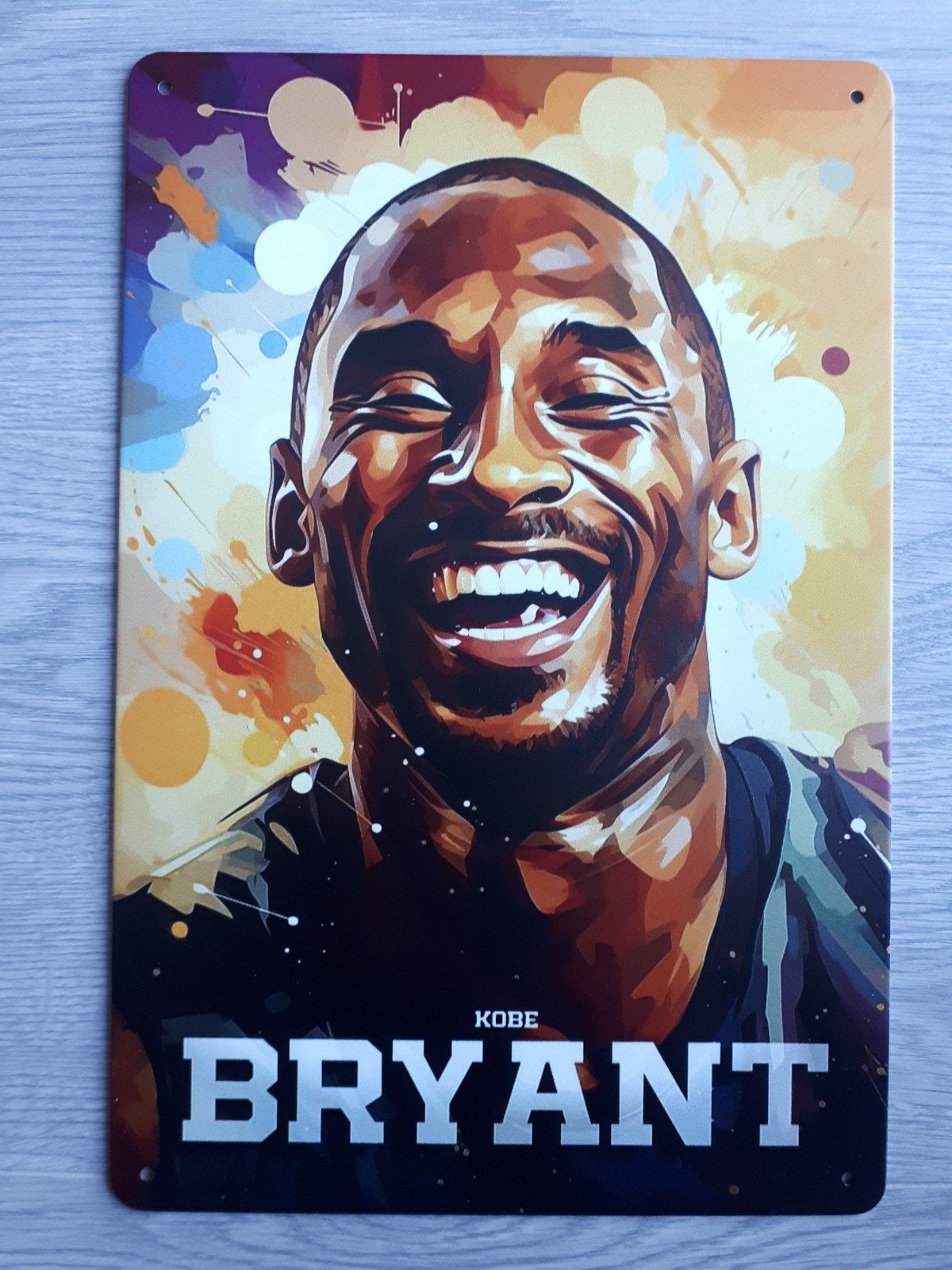 Kobe Bryant 20x30 cm Metalen Reclamebord, Verzenden, Nieuw, Poster, Plaatje of Sticker