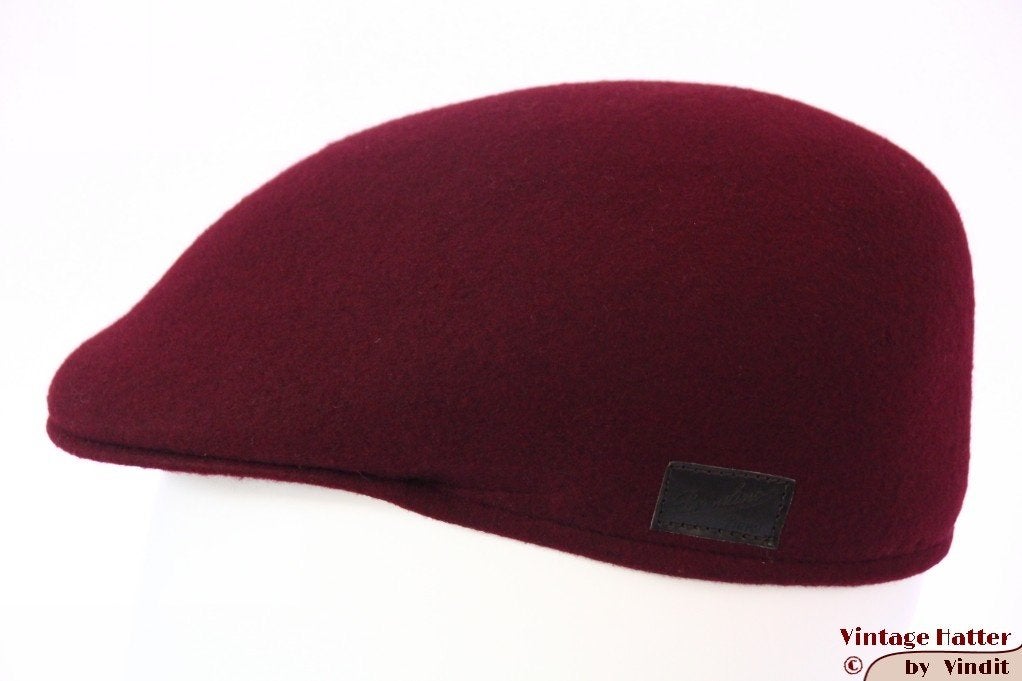 Voorgevormde pet Borsalino Travel bordeaux rood 55 = S nieuw, 55 cm (S, 6⅞ inch) of minder, Nieuw, Pet, Borsalino