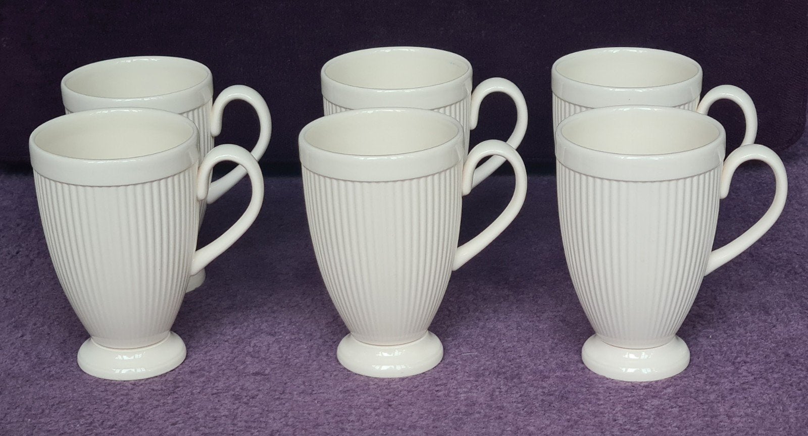 6 Wedgwood Windsor bekers op voetje, Ophalen of Verzenden, Zo goed als nieuw, Porselein, Kop(pen) en/of Schotel(s)