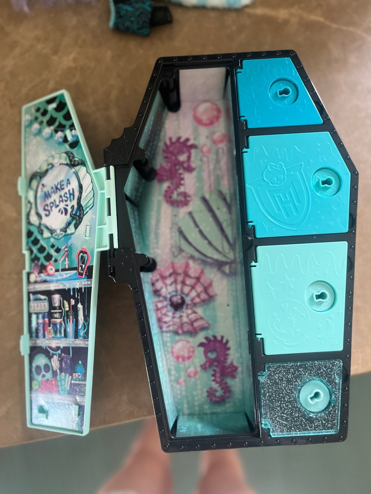 Monster High Lagoona Blue pop met accessoires, Ophalen of Verzenden, Gebruikt, Overige typen