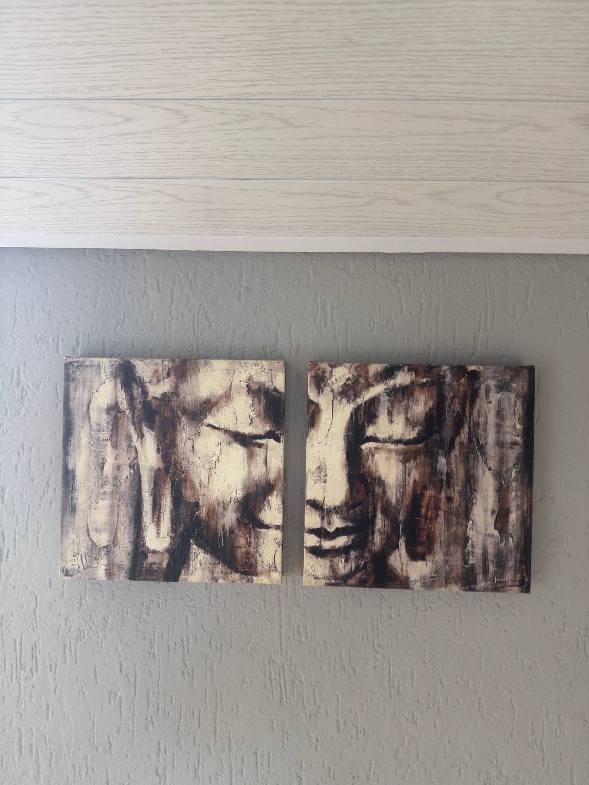 Buddha 2 luik, Ophalen, Gebruikt, Schilderij, 5 – 50