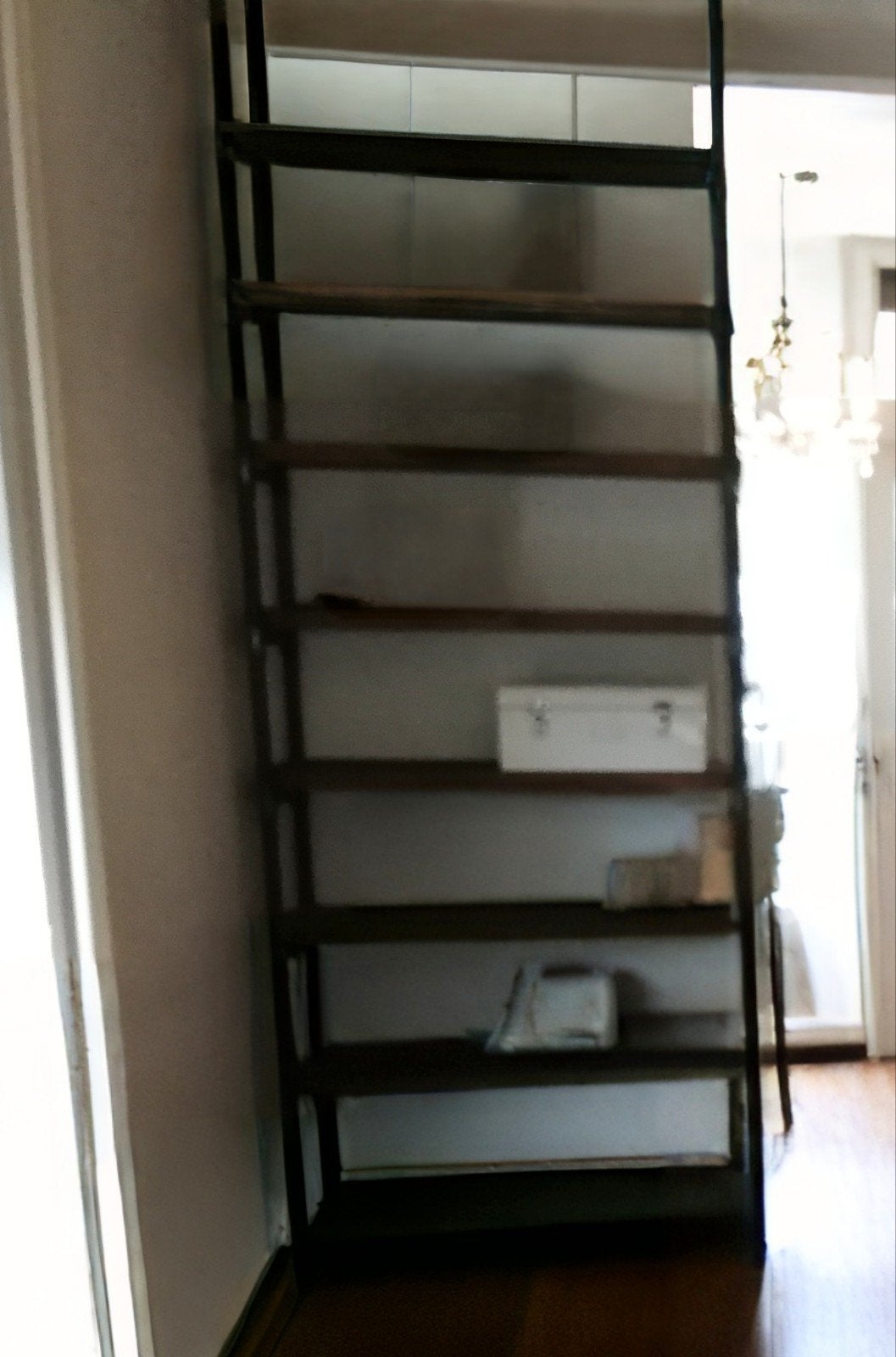 Stalen kast, afscheidingswand, boekenkast, Ophalen