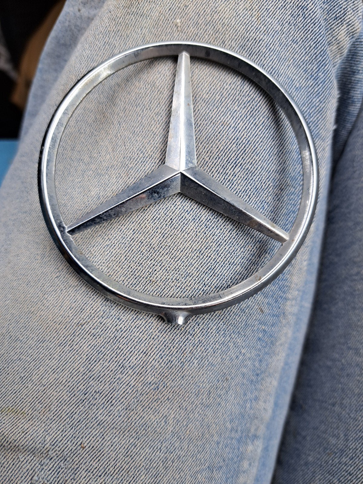 Mercedes-Benz Ster Logo Embleem, Ophalen of Verzenden, Gebruikt, Mercedes-Benz