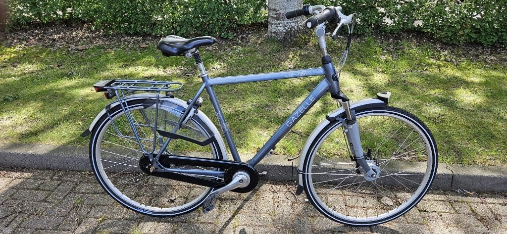 Gazelle Paris C7+ Herenfiets, Ophalen, Versnellingen, Zo goed als nieuw, 57 tot 61 cm
